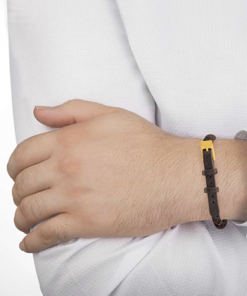 دستبند چرمی سگک کمربندی کوچک کیا گالری Kia Gallery کد BM309