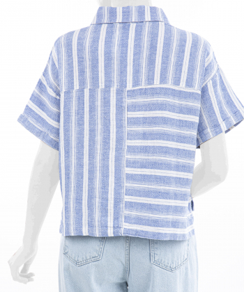 بلوز آستین کوتاه زنانه بادی اسپینر Body Spinner کد 7768