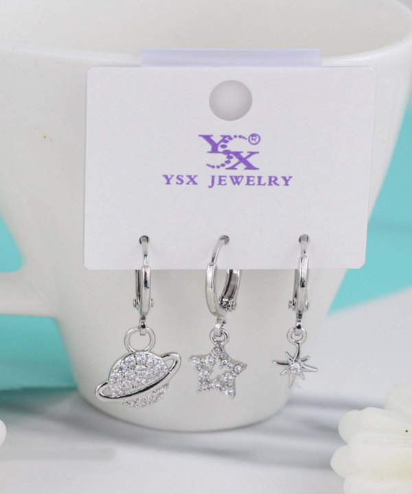 گوشواره زنانه پکی وای اس ایکس Ysx مدل ستاره کد AAC-637