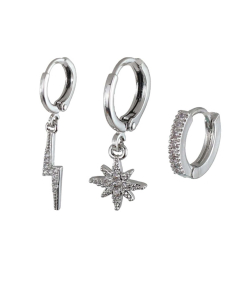 گوشواره زنانه پکی وای اس ایکس Ysx مدل ستاره کد AAC-638