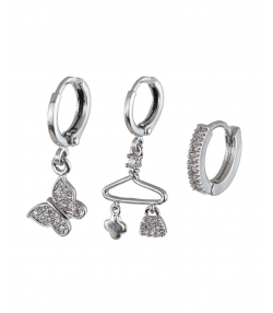 گوشواره زنانه پکی وای اس ایکس Ysx مدل پروانه کد AAC-639