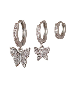 گوشواره زنانه پکی وای اس ایکس Ysx مدل پروانه کد AAC-641