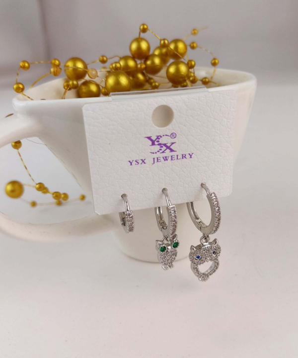 گوشواره زنانه پکی وای اس ایکس Ysx مدل جغد کد AAC-643
