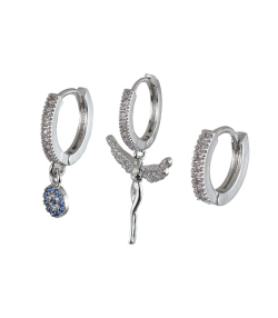 گوشواره زنانه پکی وای اس ایکس Ysx مدل چشم نظر کد AAC-644
