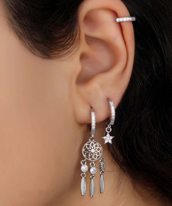 گوشواره زنانه پکی وای اس ایکس Ysx مدل ستاره کد AAC-646