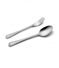 قاشق و چنگال 12 پارچه برلین براق ناب استیل Nabsteel کد 2212