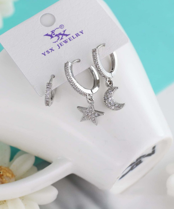 گوشواره زنانه پکی وای اس ایکس Ysx مدل ستاره کد AAC-655