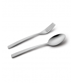 قاشق و چنگال 12 پارچه فلورانس براق ناب استیل Nabsteel کد 8812
