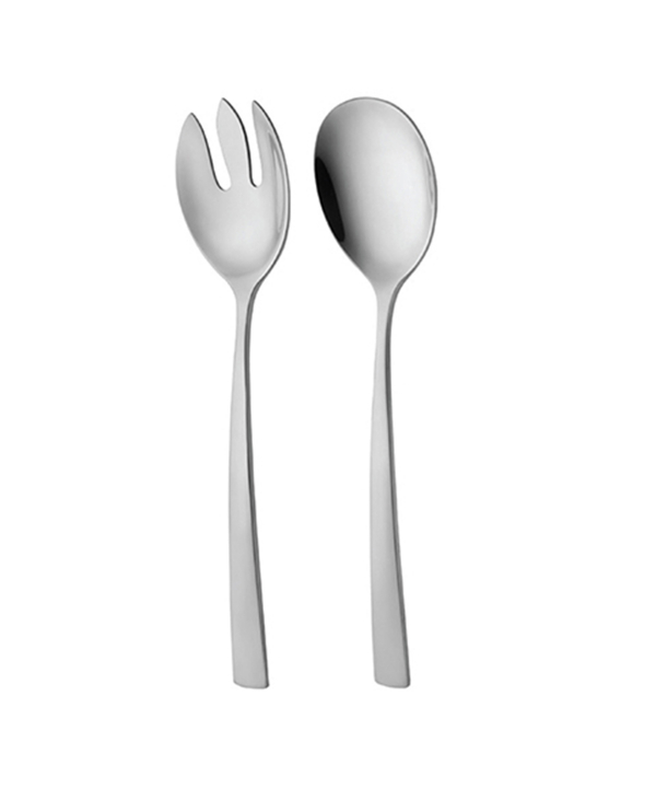 سرویس قاشق و چنگال ??? پارچه فلورانس براق جعبه چوبی پایه‌دار ناب استیل Nabsteel کد 8812
