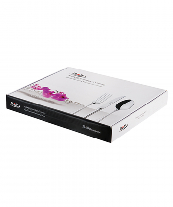 سرویس قاشق و چنگال 116 پارچه فلورانس براق جعبه کادویی ناب استیل Nabsteel کد 8812