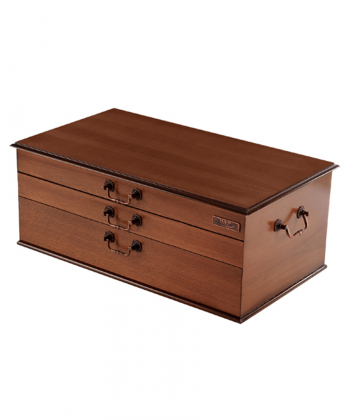 سرویس قاشق و چنگال 116 پارچه فلورانس براق جعبه چوبی ناب استیل Nabsteel کد 8812