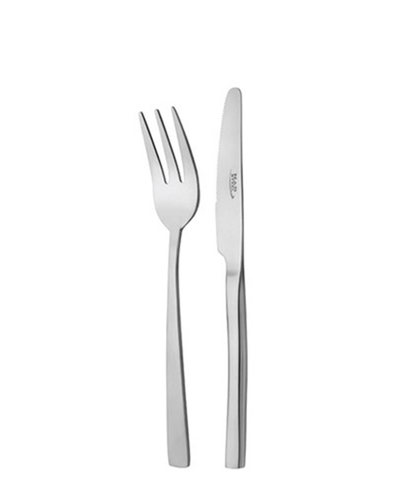 سرویس قاشق و چنگال ?? پارچه فلورانس براق جعبه چوبی مشکی ناب استیل Nabsteel کد 8812