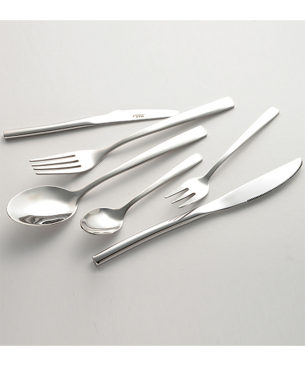 سرویس قاشق و چنگال ?? پارچه فلورانس براق جعبه چوبی سفید ناب استیل Nabsteel کد 8812