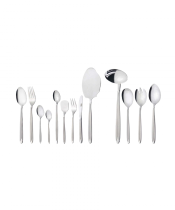 سرویس قاشق و چنگال 116 پارچه پالرمو مات جعبه کادویی ناب استیل Nabsteel کد 1612