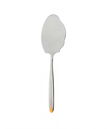 سرویس قاشق و چنگال 86 پارچه پالرمو دورطلایی جعبه چوبی مشکی ناب استیل Nabsteel کد 1612