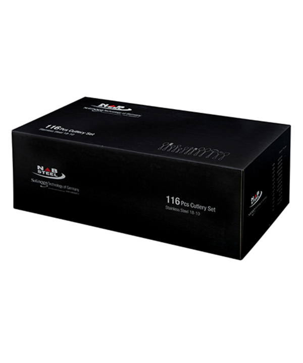 سرویس قاشق و چنگال ??? پارچه فلورانس طلایی PVD جعبه کادویی ناب استیل Nabsteel کد 8812