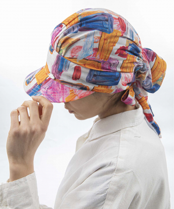 کلاه ساحلی زنانه تارتن مدل 112