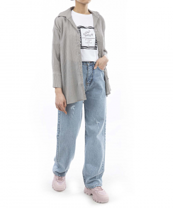 مانتو کوتاه زنانه جوتی جینز کد 31732721