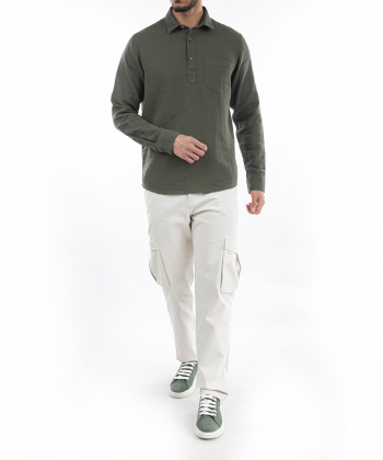 پیراهن آستین بلند مردانه آر ان اس مدل 12201983