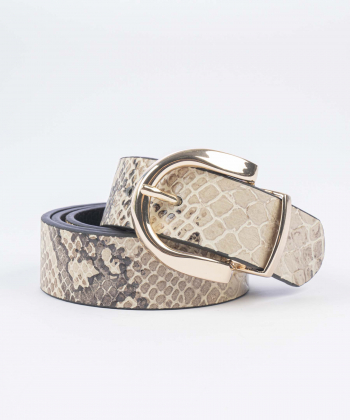 کمربند زنانه چرم طبیعی منط Mante کد R141