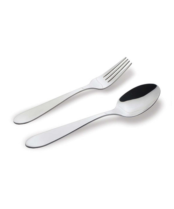 قاشق و چنگال ?? پارچه ورونا براق ناب استیل Nabsteel کد 2412