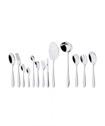 سرویس قاشق و چنگال 116 پارچه ورونا براق جعبه کادویی ناب استیل Nabsteel کد 2412