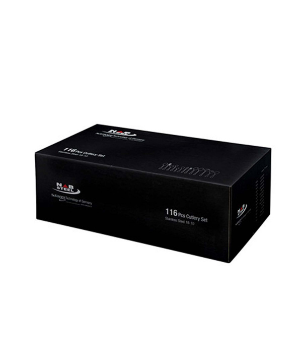سرویس قاشق و چنگال ??? پارچه ورونا براق جعبه کادویی ناب استیل Nabsteel کد 2412