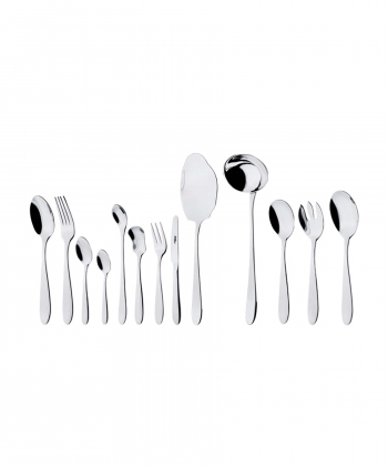 سرویس قاشق و چنگال ??? پارچه ورونا براق جعبه چوبی گردویی ناب استیل Nabsteel کد 2412