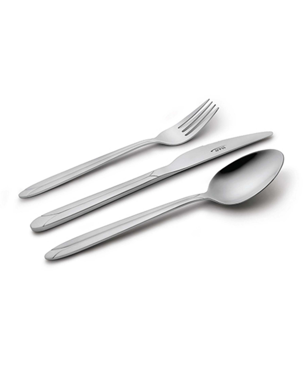 سرویس قاشق و چنگال 30 پارچه پالرمو براق جعبه کادویی ناب استیل Nabsteel کد 1612