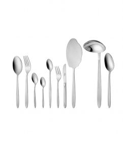 سرویس قاشق و چنگال 98 پارچه پالرمو براق با جعبه کادویی ناب استیل Nabsteel کد 1612