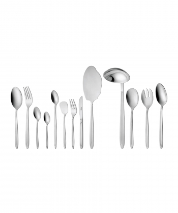 سرویس قاشق و چنگال 116 پارچه پالرمو براق جعبه کادویی ناب استیل Nabsteel کد 1612