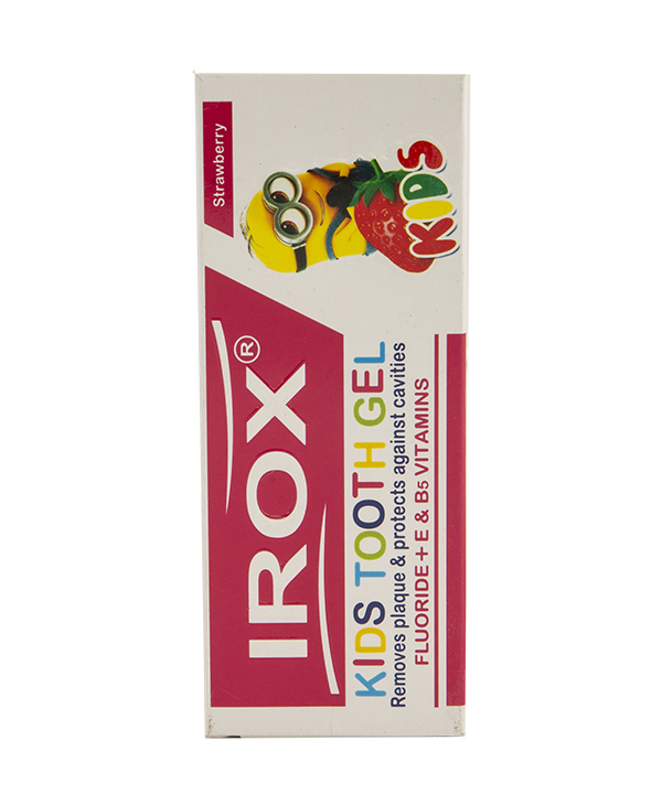 خمیردندان ژله ای کودک ایروکس Irox با طعم توت فرنگی