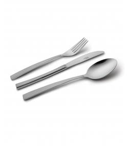 سرویس قاشق و چنگال 86 پارچه فلورانس مات جعبه چوبی مشکی ناب استیل Nabsteel کد 8812