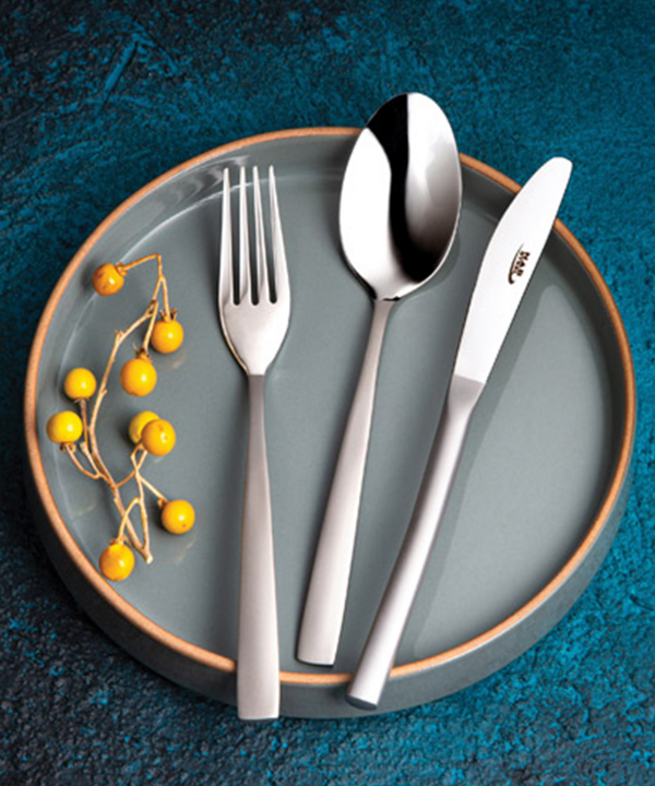 سرویس قاشق و چنگال 116 پارچه فلورانس مات جعبه کادویی ناب استیل Nabsteel کد 8812