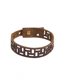 دستبند چرم طبیعی دایس Dice کد 003