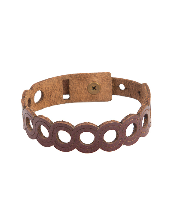 دستبند چرم طبیعی دایس Dice کد 005