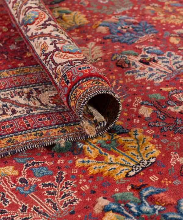 گلیم فرش شیراز ذوالانواریkilim carpet (shiraz)4112قرمز3