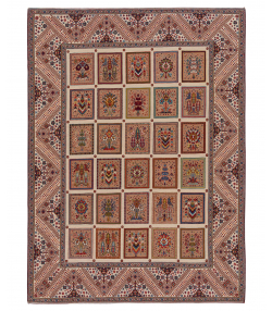 گلیم فرش مرینوس شیراز ذوالانواریkilim carpet merinos (shiraz)4061خودرنگ1 سفید
