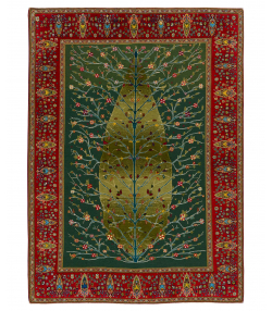 گلیم فرش مرینوس شیراز ذوالانواریkilim carpet merinos (shiraz)4060طیف سبز