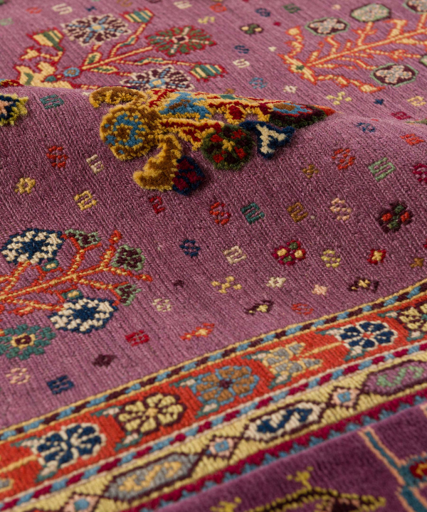 گلیم فر+ش شیراز ذوالانواریkilim carpet (shiraz)4059طیف بنفش