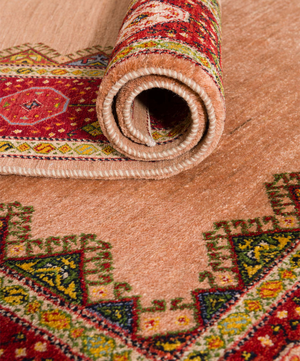 فرش دستباف لری بافت ذوالانواری LORI (LORIBAFT)4108شتری3