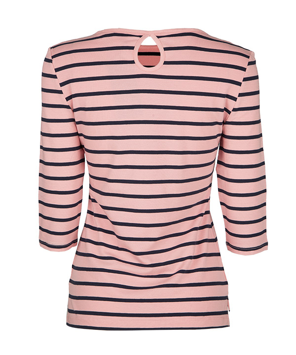 تیشرت زنانه راه راه آستین سه ربع جین وست Jeanswest