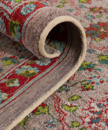 فرش دستباف لری بافت ذوالانواری LORI (LORIBAFT)4077خاکستری مدرن 3