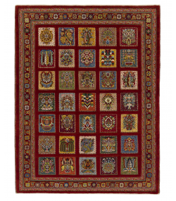 گلیم فرش شیراز طیف قرمز ذوالانواری 3061kilim carpet (shiraz)