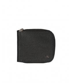 کیف پول زنانه مشکی چرم مشهد Mashad Leather مدل D0599