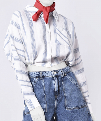 شومیز آستین بلند زنانه بادی اسپینر Body Spinner کد 7763