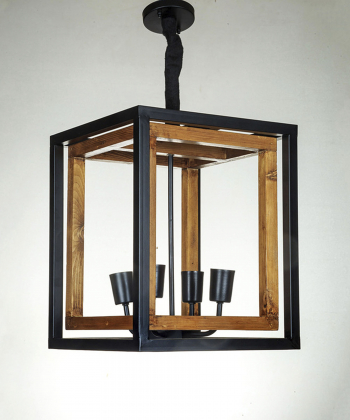 لوستر آویز 4 شعله چشمه نور کد 2235/4