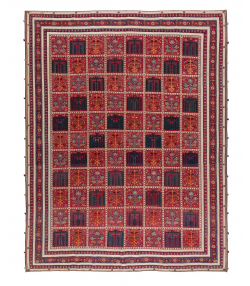 گلیم فرش شیرازقرمز3 ذوالانواری 3163kilim carpet (shiraz)