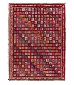 گلیم فرش شیرازقرمز3 ذوالانواری 3161kilim carpet (shiraz)
