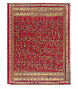 گلیم فرش شیرازقرمز3 ذوالانواری 3158kilim carpet (shiraz)